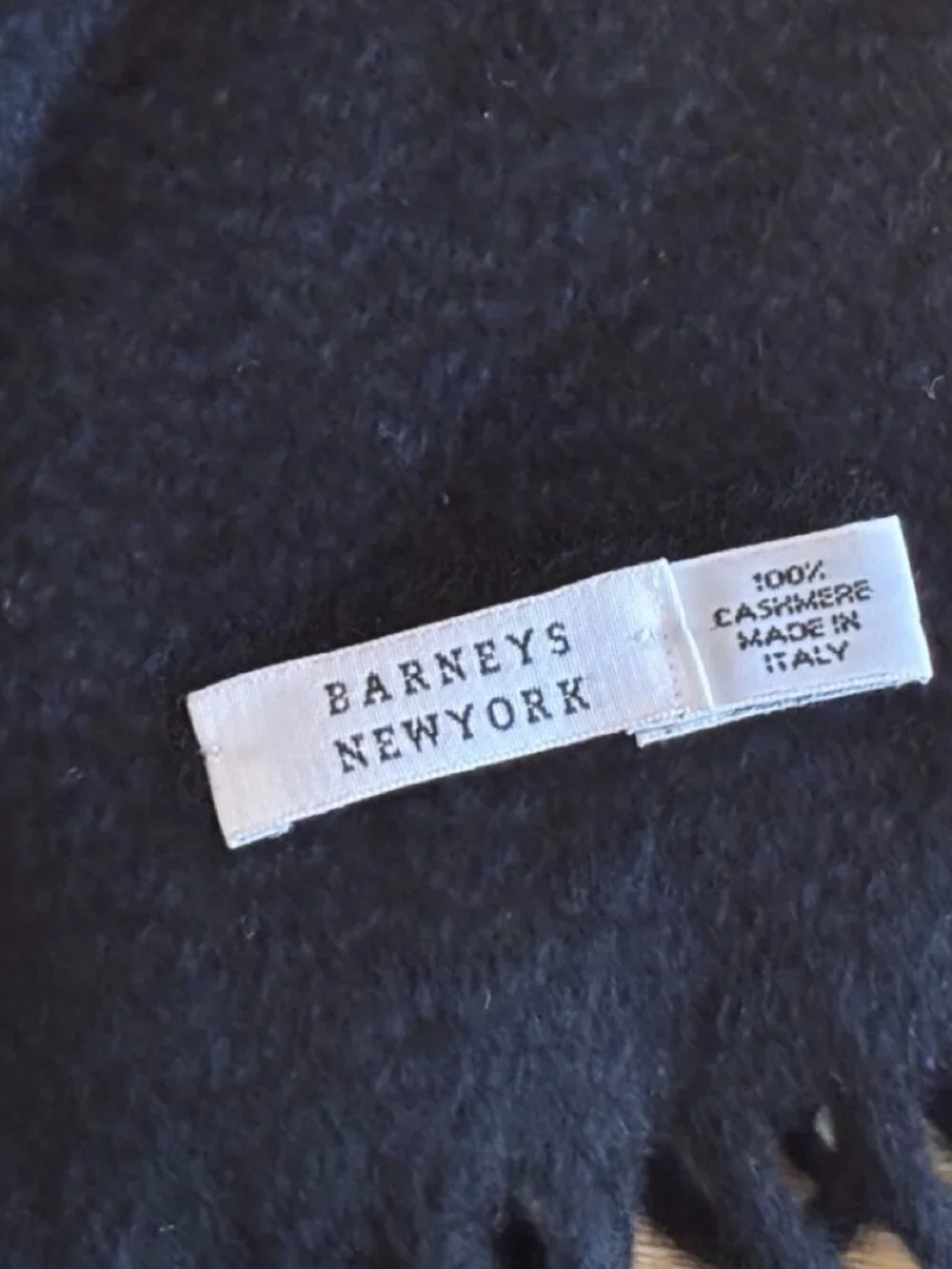 Barneys New York 100% Cashmere Navy Scarf Men’s